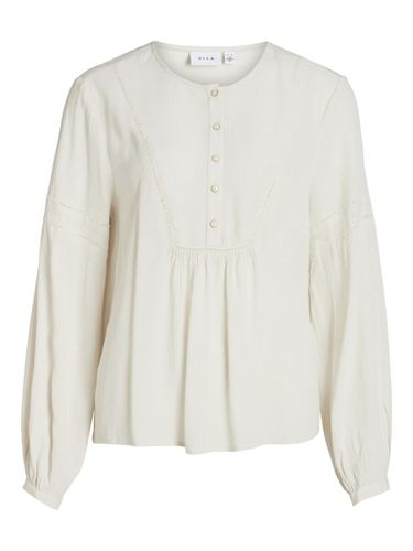 Buttoned Long Sleeved Blouse - Vila - Modalova