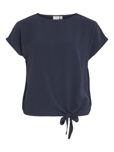 Tie Knot Short Sleeved Top - Vila - Modalova