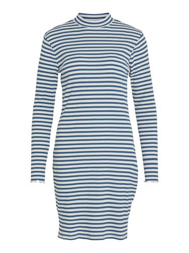 Striped Long Sleeved Dress - Vila - Modalova