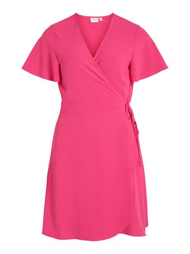 Short-sleeved Wrap Dress - Vila - Modalova