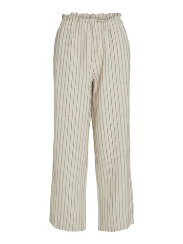 Striped Paperbag Trousers - Vila - Modalova