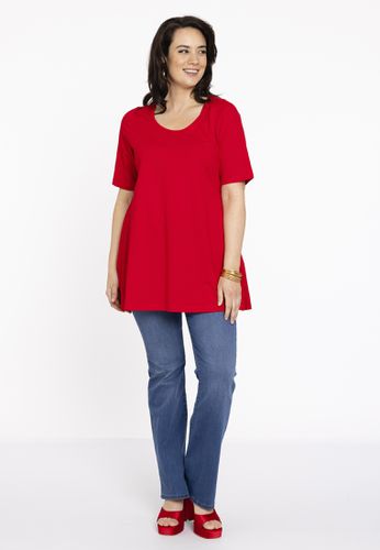 Tunic flare short sl COTTON - Basics (B) - Modalova