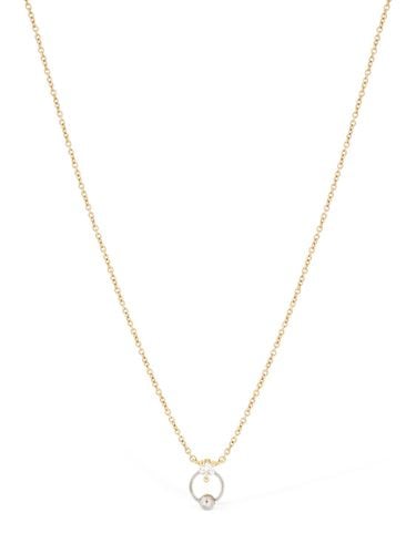 Two-in-one Small Diamond Necklace - DELFINA DELETTREZ - Modalova