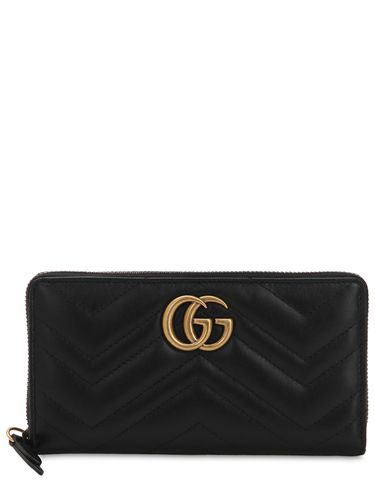 Brieftasche Aus Gestepptem Leder "gg Marmont" - GUCCI - Modalova