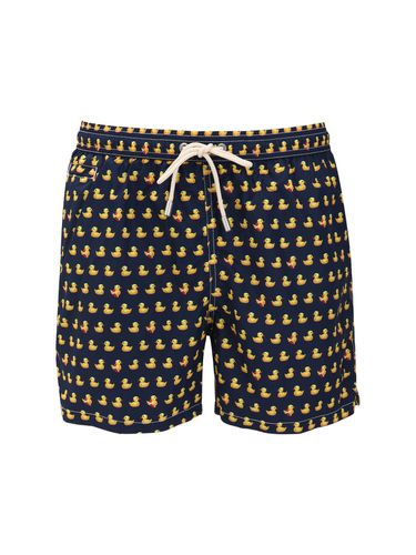 Micro Ducky Print Ultralight Swim Shorts - MC2 SAINT BARTH - Modalova