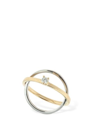 Ring Aus 18kt Gold Mit Diamanten - DELFINA DELETTREZ - Modalova