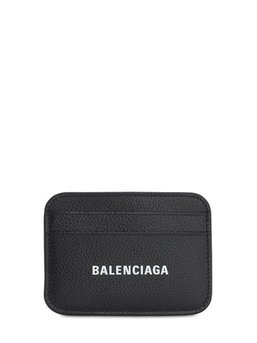 Kartenhülle Aus Leder Mit Logo - BALENCIAGA - Modalova