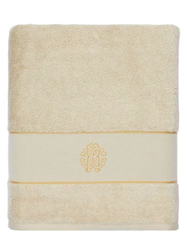 Gold New Beach Towel - ROBERTO CAVALLI - Modalova