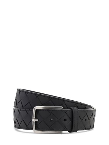 Cm New Intreccio Buckle Leather Belt - BOTTEGA VENETA - Modalova