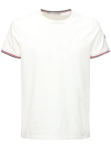 Camiseta De Algodón Jersey Stretch - MONCLER - Modalova