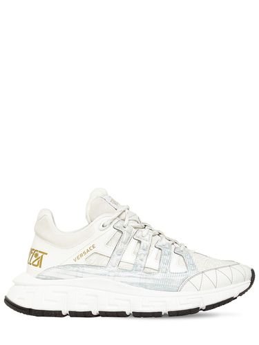 Sneakers Baroque Trigreca Con Logo - VERSACE - Modalova