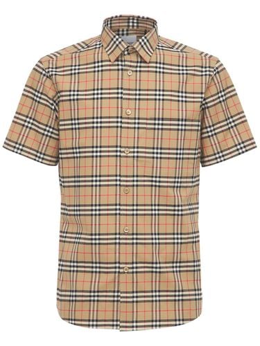 Simpson Cotton Checked Shirt - BURBERRY - Modalova