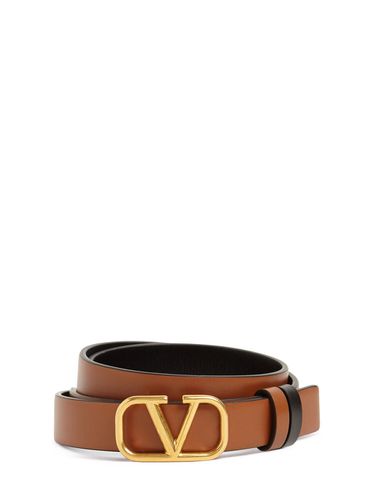 Cm Reversible V Logo Leather Belt - VALENTINO GARAVANI - Modalova