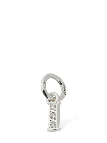 Kt White Gold I Charm W/ Diamonds - DODO - Modalova