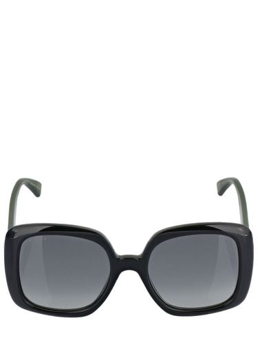 Web Squared Acetate Sunglasses - GUCCI - Modalova