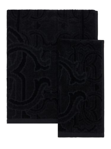 Set Of 2 Araldico Cotton Towels - ROBERTO CAVALLI - Modalova