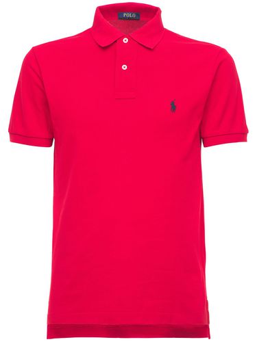 Camiseta Polo Slim Fit De Algodón Piqué - POLO RALPH LAUREN - Modalova