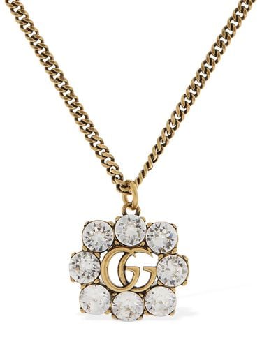 Gg Marmont Necklace W/ Crystal - GUCCI - Modalova