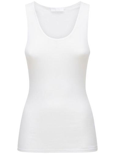 Ribbed Cotton Jersey Tank Top - WARDROBE.NYC - Modalova