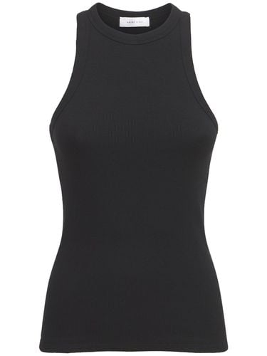 Eva Ribbed Cotton Jersey Tank Top - ANINE BING - Modalova