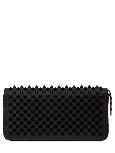 Panettone Spiked Leather Zip Wallet - CHRISTIAN LOUBOUTIN - Modalova