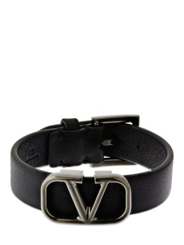 Armband Aus Leder Mit Logo - VALENTINO GARAVANI - Modalova