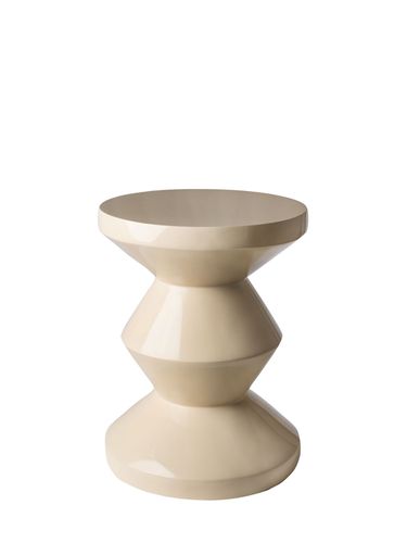 Zig Zag Beige Stool - POLSPOTTEN - Modalova