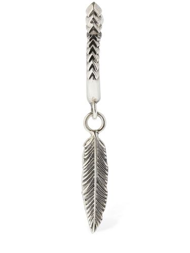 Feather Hoop Mono Earring - EMANUELE BICOCCHI - Modalova