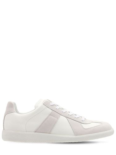 Replica Leather & Suede Low Top Sneakers - MAISON MARGIELA - Modalova