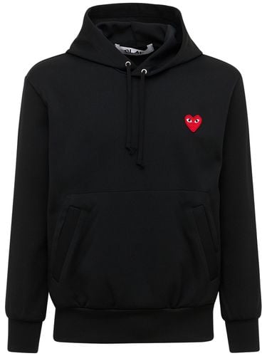 Jersey-hoodie Mit Herz-patch - COMME DES GARÇONS PLAY - Modalova