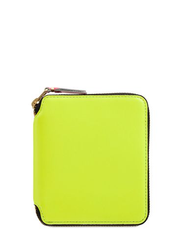 Cartera Super Fluo De Piel - COMME DES GARÇONS WALLET - Modalova