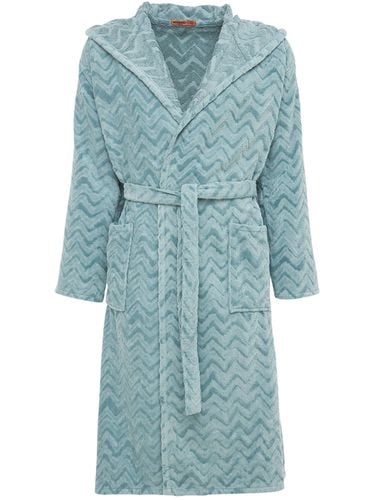 Rex Hooded Cotton Bathrobe - MISSONI HOME - Modalova