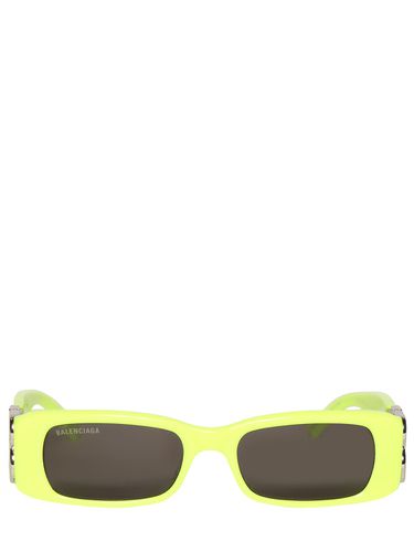 S Dynasty Rectangle Sunglasses - BALENCIAGA - Modalova