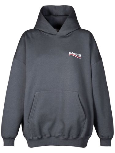 Sudadera De Algodón Con Logo - BALENCIAGA - Modalova