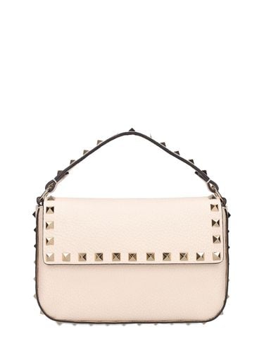 Bolso De Mano Pequeño Rockstud De Piel - VALENTINO GARAVANI - Modalova