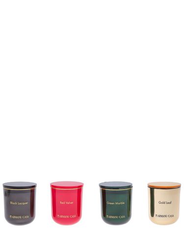 Pegaso Set Of 4 Mini Scented Candles - ARMANI/CASA - Modalova