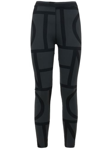 Leggings De Techno Reciclado Con Monograma - TOTEME - Modalova