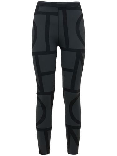 Leggings In Techno Riciclato Monogram - TOTEME - Modalova