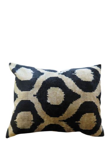 Cotton Velvet Cushion - LES OTTOMANS - Modalova