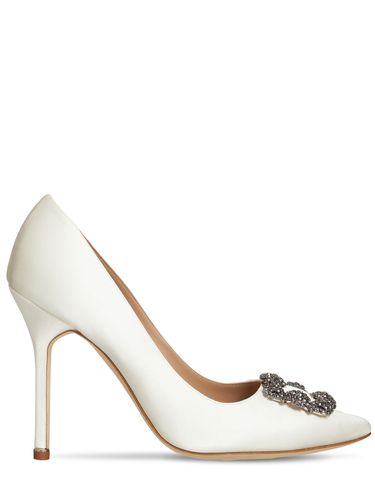 Mm Hohe Pumps Aus Spitze Und Satin „hangisi“ - MANOLO BLAHNIK - Modalova