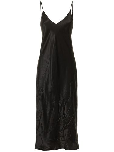 Fluid Silk Satin Slip Dress - BALENCIAGA - Modalova