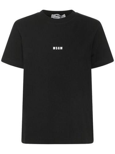 Logo Printed T-shirt - MSGM - Modalova