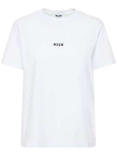 Logo Printed T-shirt - MSGM - Modalova