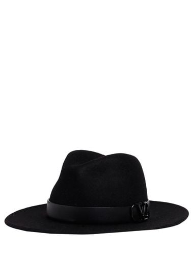 Cappello Fedora V Logo Signature - VALENTINO GARAVANI - Modalova