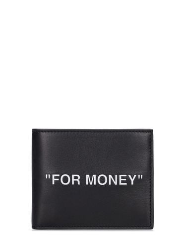 For Money" Leather Billfold Wallet - OFF-WHITE - Modalova