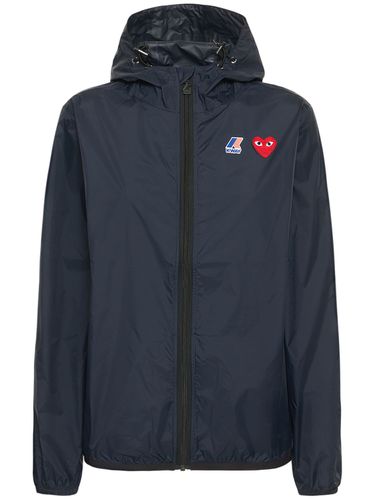 Jacke Mit Kurzreißverschluss Und K-way-logo - COMME DES GARÇONS PLAY - Modalova