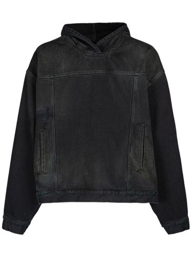 Hoodie Aus Baumwolldenim - BALENCIAGA - Modalova