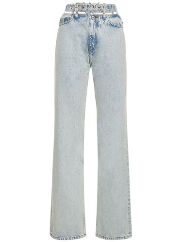 Y Belt Denim Wide Leg Jeans - Y/PROJECT - Modalova