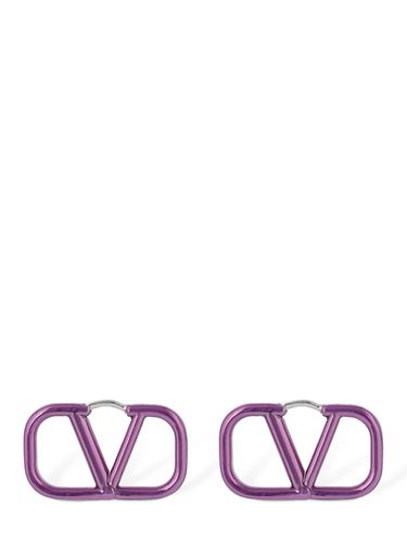 Pendientes Con Logo V 2.5cm - VALENTINO GARAVANI - Modalova