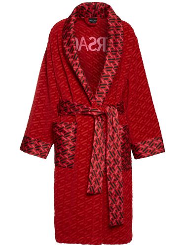 Greca Signature Bathrobe - VERSACE - Modalova